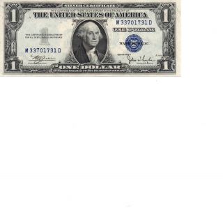 1935c $1.  00 Silver Certificate Choice Uncirculated Crisp photo