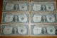 10 One Dollar Silver Certificates - Circulated,  No Marks Or Rips Small Size Notes photo 1