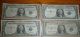 10 One Dollar Silver Certificates - Circulated,  No Marks Or Rips Small Size Notes photo 2