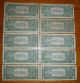 10 One Dollar Silver Certificates - Circulated,  No Marks Or Rips Small Size Notes photo 3