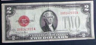 One 1928g $2 Red Seal United States Note (d99142695a) photo
