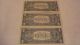 3 $1 Silver Certificate - - - - - 2 (1957 - B),  - 1 (1957 - A) Small Size Notes photo 1