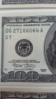 Us $100 Bills Federal Reserve Notes 5 Hundreds Us Paper Money Small Size Notes photo 3