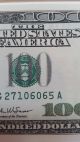 Us $100 Bills Federal Reserve Notes 5 Hundreds Us Paper Money Small Size Notes photo 4