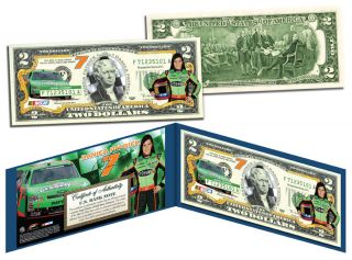 Danica Patrick Nascar Go Daddy Legal Tender Usa $2 Bill Officially Licensed photo