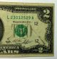American Two Dollar Bill 1978 Error In Cutting Misaligned Circulated + Paper Money: US photo 8