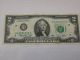 Two Dollar Bill 1976 Jefferson Green Seal Series 1976 Small Size Notes photo 4