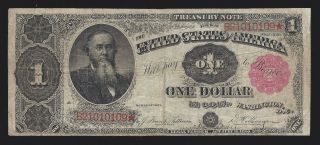 1891 $1 Stanton Treasury Note Fr.  351 photo