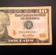 2006 $10 Frn Star Ib01899168 Circulated Note Rare Look Small Size Notes photo 2