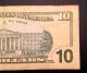 2006 $10 Frn Star Ib01899168 Circulated Note Rare Look Small Size Notes photo 4