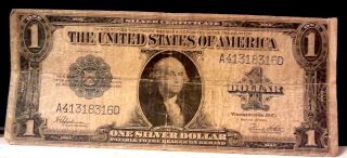 1923 United States Silver Certificate Large $1 One Dollar Bill - Speelman photo