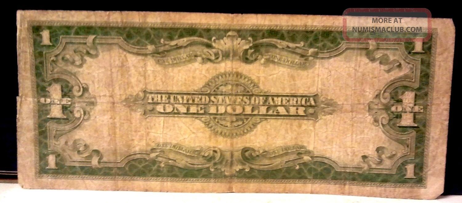 1923 United States Silver Certificate Large $1 One Dollar Bill Speelman