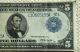 1914 Series - Five Dollar Federal Reserve Note - Large Size Bill Large Size Notes photo 2