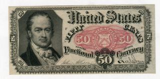 Fractional Currency 50 Cents,  Fifth Issue Choice.  A Crisp,  Bold Example photo