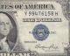 Au Crisp 1935e Silver Certificate Blue Seal Y99476158h $1.  Old Currency Godless Small Size Notes photo 2