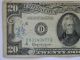 1950d Twenty Dollar $20.  00 Federal Reserve D Series Note Small Size Notes photo 2