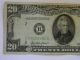 1950a Twenty Dollar $20.  00 Federal Reserve B Series Note Small Size Notes photo 2