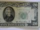 1950a Twenty Dollar $20.  00 Federal Reserve B Series Note Small Size Notes photo 3