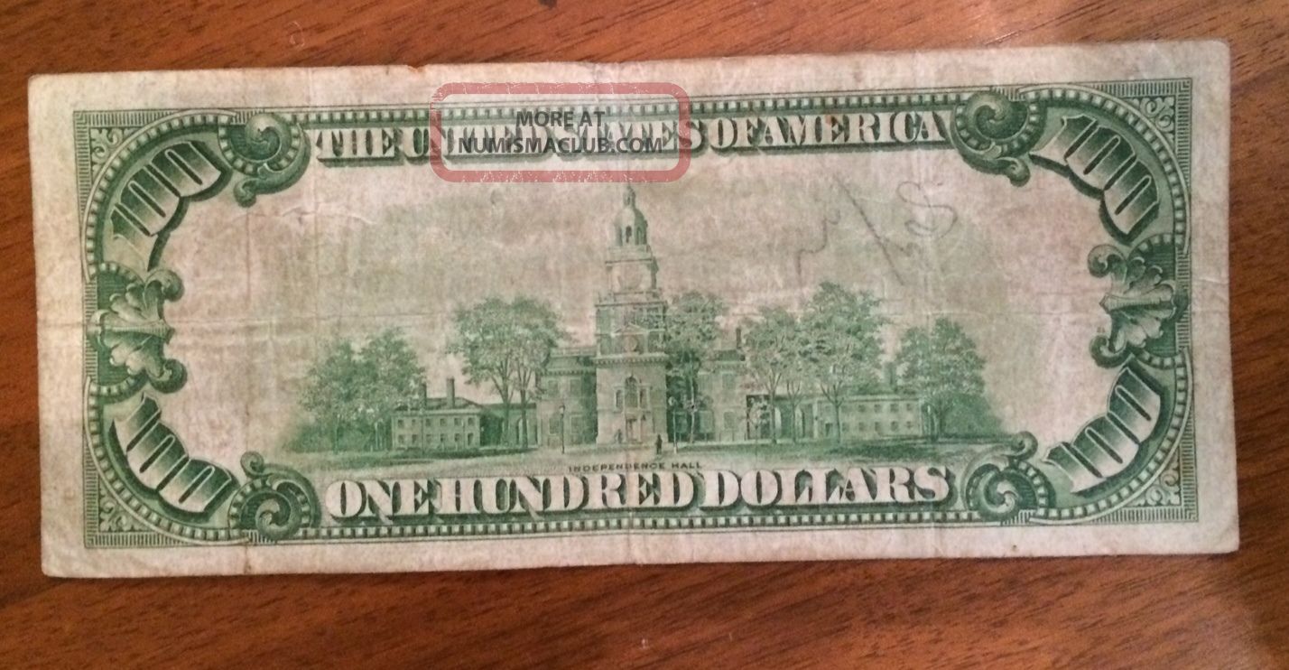 Series Of 1928 A 100 Dollar Bill $100