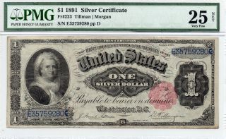 1891 $1 