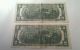 (2) 2 Dollar Bills 1976 Federal Reserve Us Paper Money Richmond & Philadelphia Small Size Notes photo 1