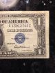 Rare Old 1935 - F U.  S.  Blue Seal $1 One Dollar Bill Silver Certificate Error? Small Size Notes photo 3