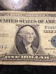Rare Old 1935 - G U.  S.  Blue Seal $1 One Dollar Bill Silver Certificate Error? Small Size Notes photo 2