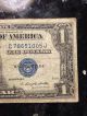 Rare Old 1935 - G U.  S.  Blue Seal $1 One Dollar Bill Silver Certificate Error? Small Size Notes photo 3