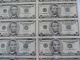 Uncut Sheet Of 16 2003 $5 Frn + Bep Acrylic Hanging Display Small Size Notes photo 2