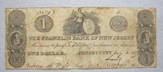1827 Jersey City The Franklin Bank Of Jersey 186 Years Old photo