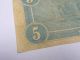 1864 $5 Dollars Virginia Treasury Richmond Va Obsolete Note Civil War Days 3409 Paper Money: US photo 5