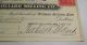 Rare 1900 Miner - Hillard Milling Co Pa Bank Check Sgnd W/ Overprint Revenue Stamp Paper Money: US photo 2