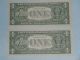 2009 $1 Boston Star Notes A00197757 And A00197758 Short Run Of (640,  000) Small Size Notes photo 3
