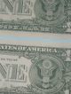 2009 $1 Boston Star Notes A00197757 And A00197758 Short Run Of (640,  000) Small Size Notes photo 4