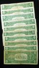 (10) 1957 $1 One Dollar Silver Certificate Blue Seal - Only 1 Is A Star Note Small Size Notes photo 1