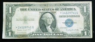 1935g Star $1 One Dollar Silver Certificate Blue Seal With - Out Motto 4 No photo