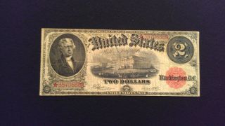 1917 $2 Star United States Note :: Fr.  60 photo