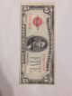 Five Dollar 1928 C United States Note $5 Red Seal Small Size Notes photo 1
