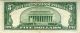 Us Silver Certificate Currency Note Paper Money $5 Dollars 1934 A North Africa Small Size Notes photo 1