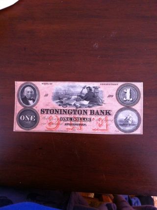 The Stonington Bank,  Connecticut $1 photo