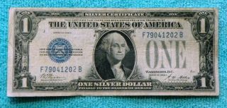 1928a Funny Back Fb Block $1 One Dollar Silver Certificate photo