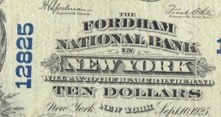 1902 $10 Pb Fordham N.  Y. photo