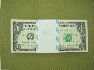 Strap Of 100 Uncirculated 2009 $1 Star Notes - - F Atlanta,  Georgia photo