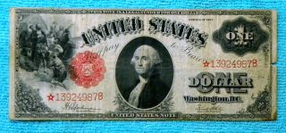 1917 Star $1 Large Size Note Bill Speelman/white photo