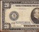 Large 1914 $20 Dollar Bill Federal Reserve Note Currency Old Paper Money Fr 968 Large Size Notes photo 4