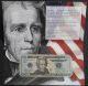 Unc 2004 $20 Dollar Bill Low 3 Digit 366 Federal Reserve Note In Bep Folder Small Size Notes photo 3