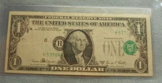 1969 One Dollar Error photo
