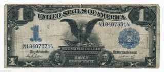 1899 Black Eagle $1 Silver Certificate Fr - 232 G 01150870b photo