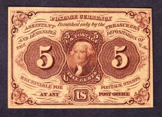 Us 5c Fractional Currency Note Fr1230 Ch Cu photo