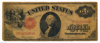 1917 $1 United States Note Legal Tender Fr - 36 G 01166251b photo